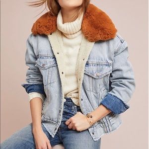 Levi’s Faux Fur Denim Trucker Jacket